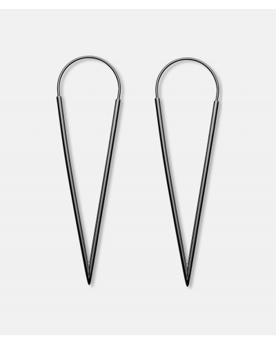Cone Black Earhangers by Michala Eken